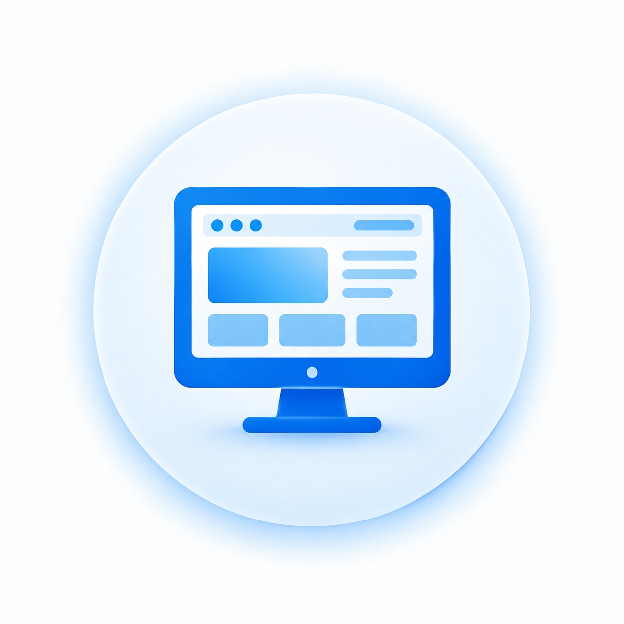 Custom Design — monitor icon