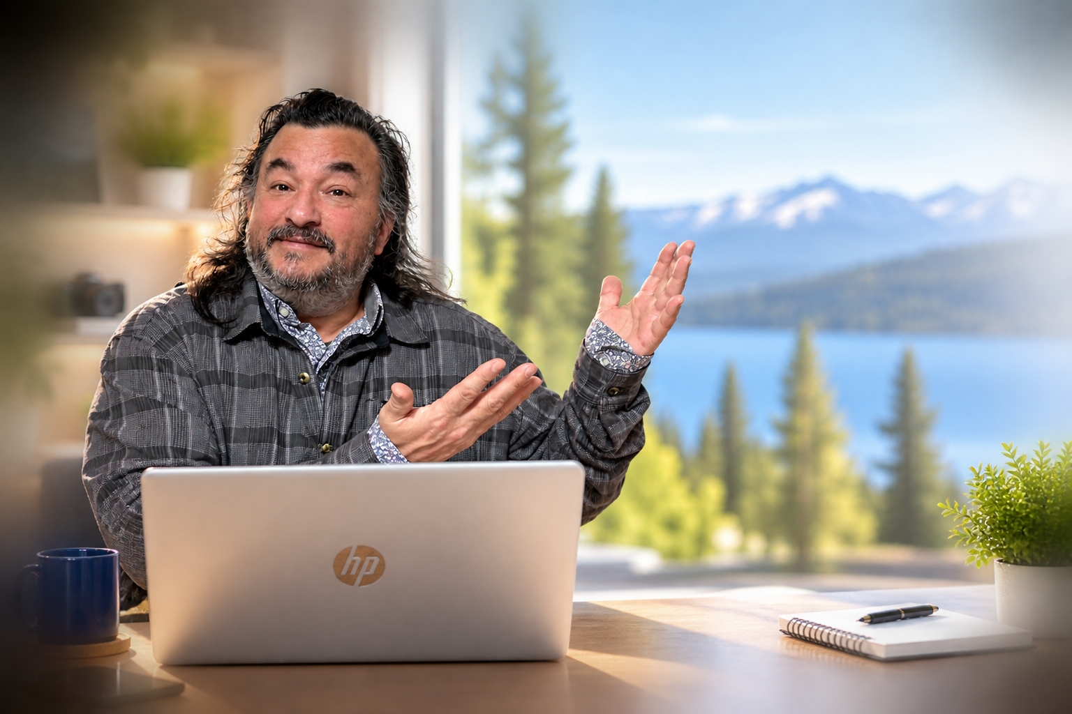 Tony Montano of Tone Media Promotions working directly with clients on web design and creative projects.